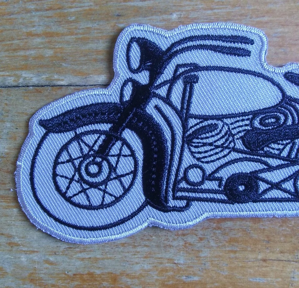 Vintage Style MOTORCYCLE Harley Davidson Iron On Patch