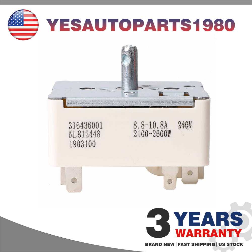 Range Large Surface Element Switch Replacement For Frigidaire 316436001 1155395