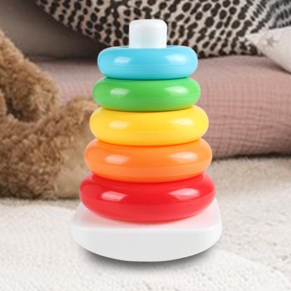 Baby Stacking Toy Rainbow Brain Development Educational Fun Interactive Stack