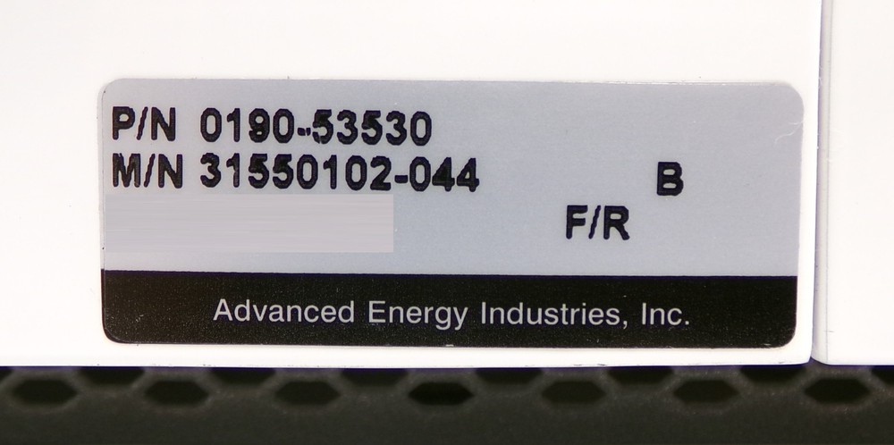 Paramount MF 5002 AE Advanced Energy 31550102-044 RF Generator Working Surplus