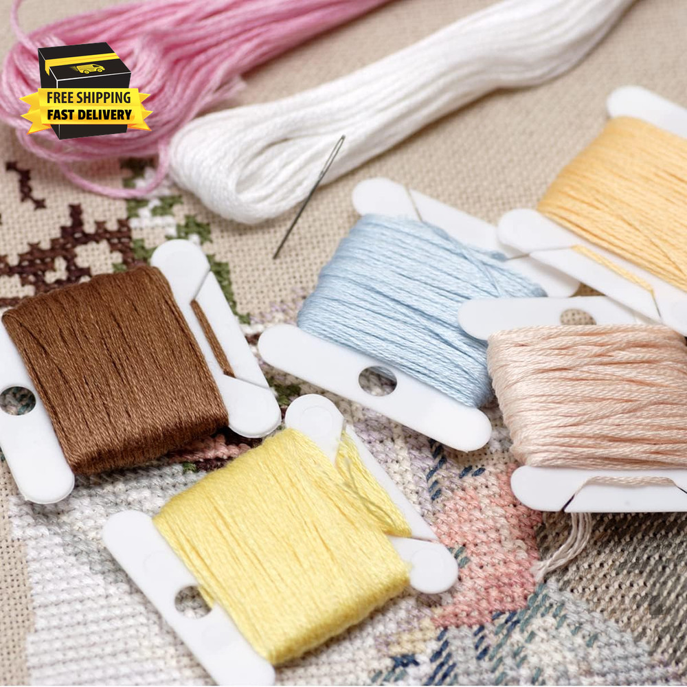 Embroidery Floss Organizer Box Tools - Bobbin Winder, 1 Removable 36 Compartment