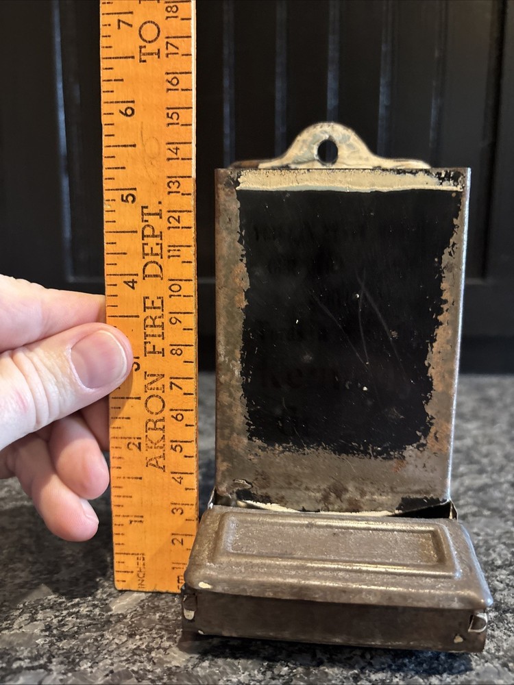 Metal Tin Match Holder