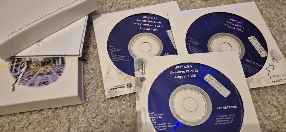 SGI Silicon Graphics IRIX Software Lot , Untested