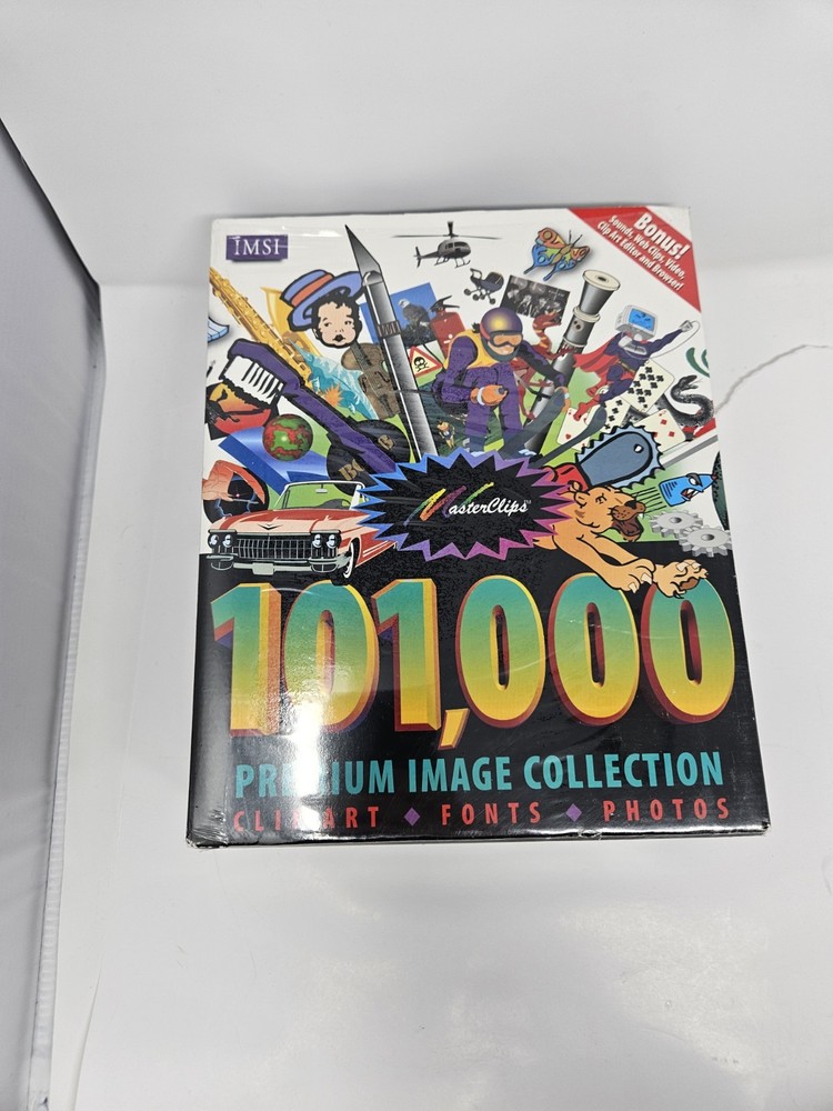 Masterclips 101,000 Premium Image Collection Windows Vintage 1996 Sealed
