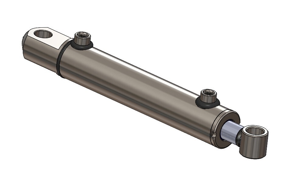 Tang Style Double Acting Hydraulic Cylinder-Bore Size :  2 " Select Stroke