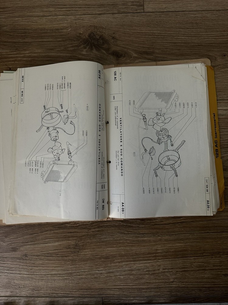 Fiat 128 S Catalog Spare Parts
