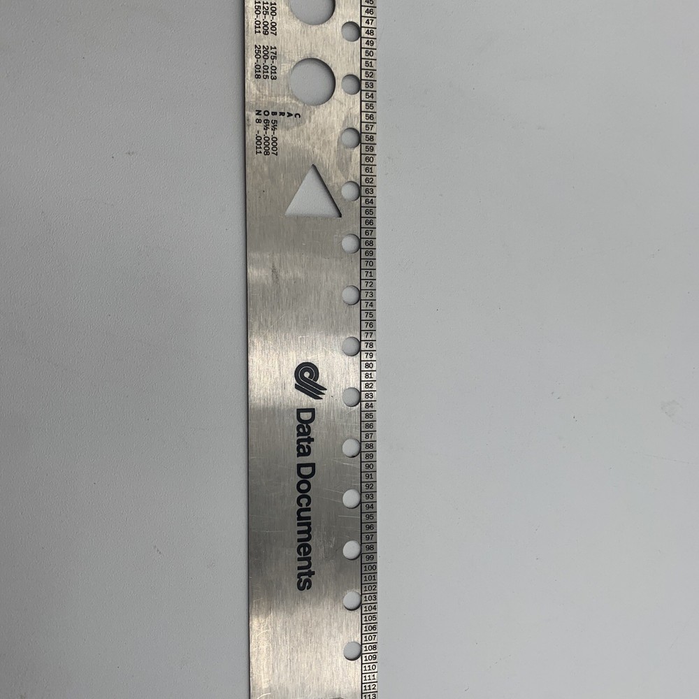 Data Documents Business Steel Ruler 18 inches