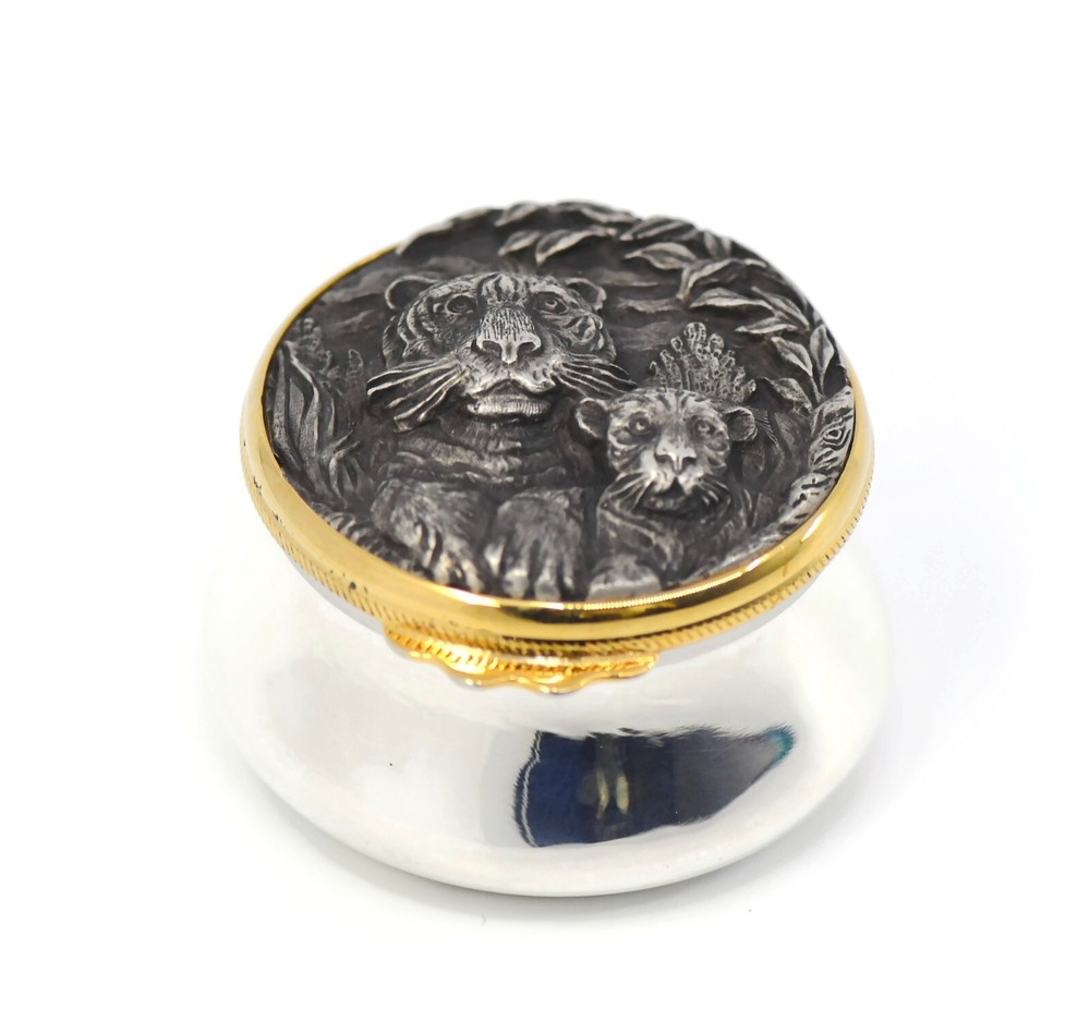 Buccellati Sterling Silver Pill Bottle