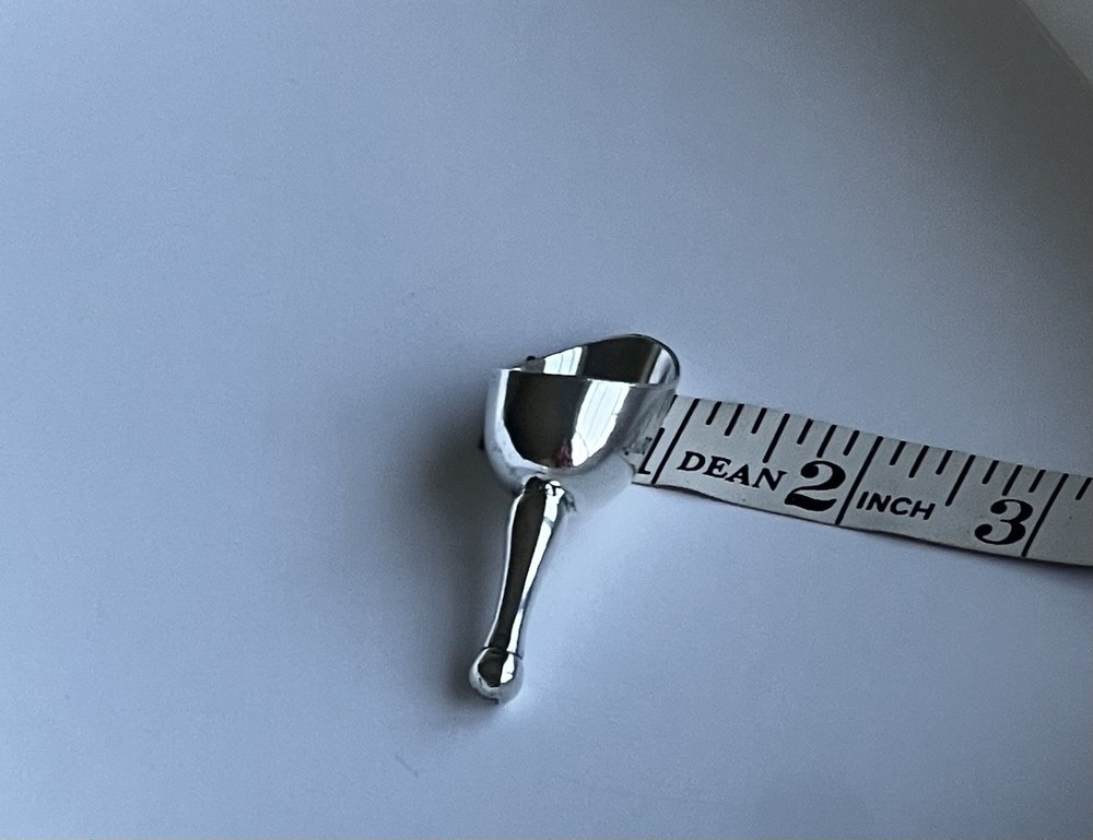 Vintage Silver Plated Sugar Cube Salt Pepper Scuttle Miniature Scoop