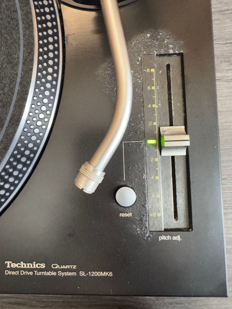 Technics SL-1200MK6 Black Direct Drive DJ Turntable Tested Working