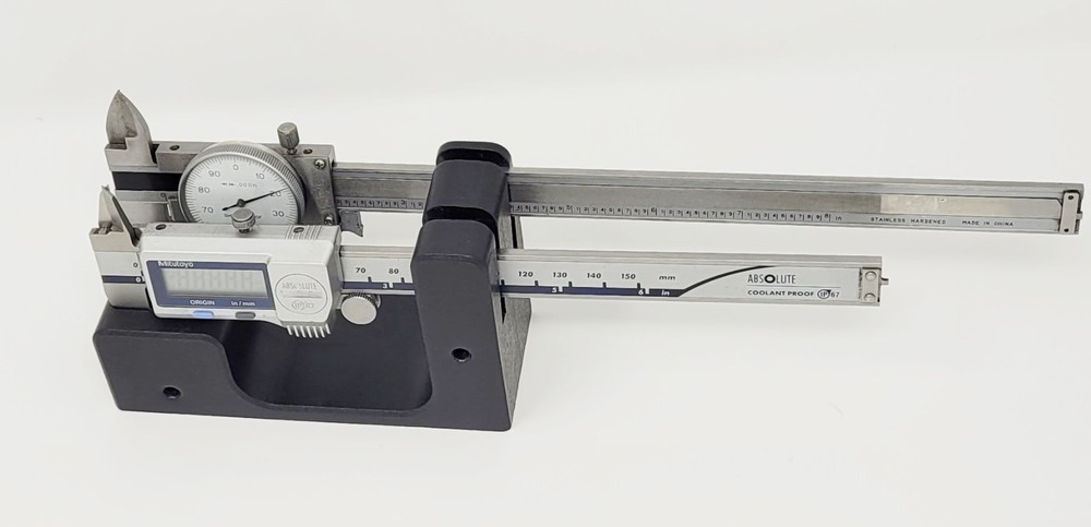 Caliper Stand DOUBLE- Desktop, Machine Mount, Toolbox, and PresentationQuality