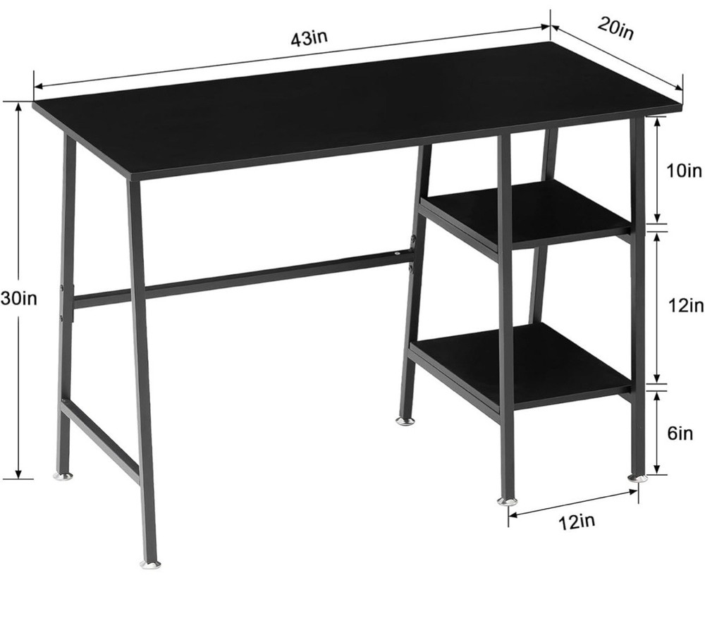 43 Inch Computer Desk