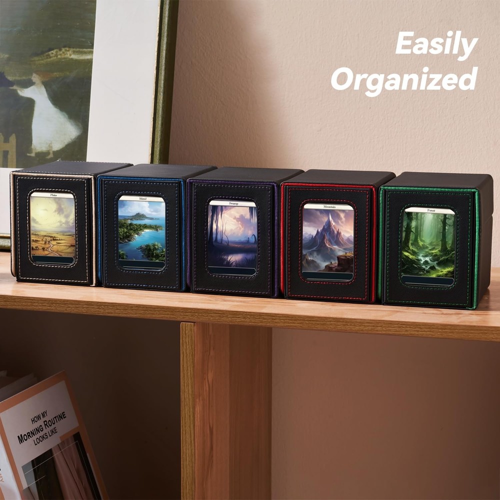 Mage Tech Card Deck Box for MTG Commander - Patented Design, Commander Display,