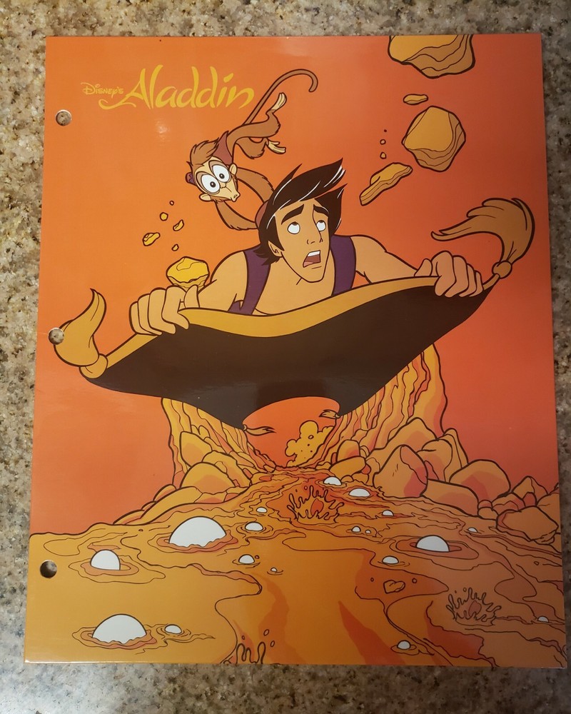 Vintage Disney Aladdin Folder rare