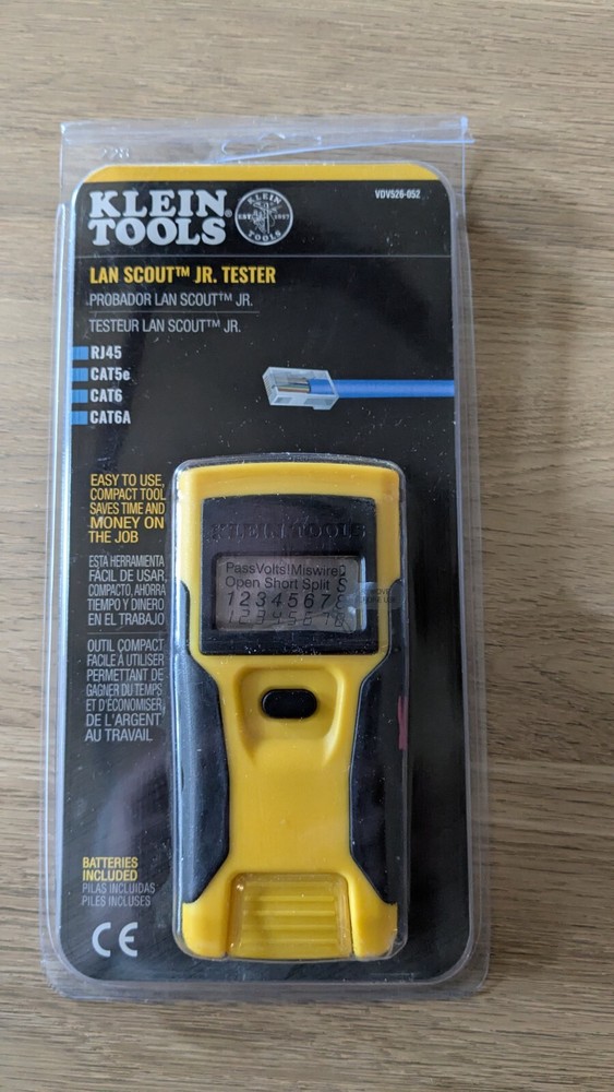 Network Bundle - Klein Tools Krimper and Tester, Fluke Networks D-Snips
