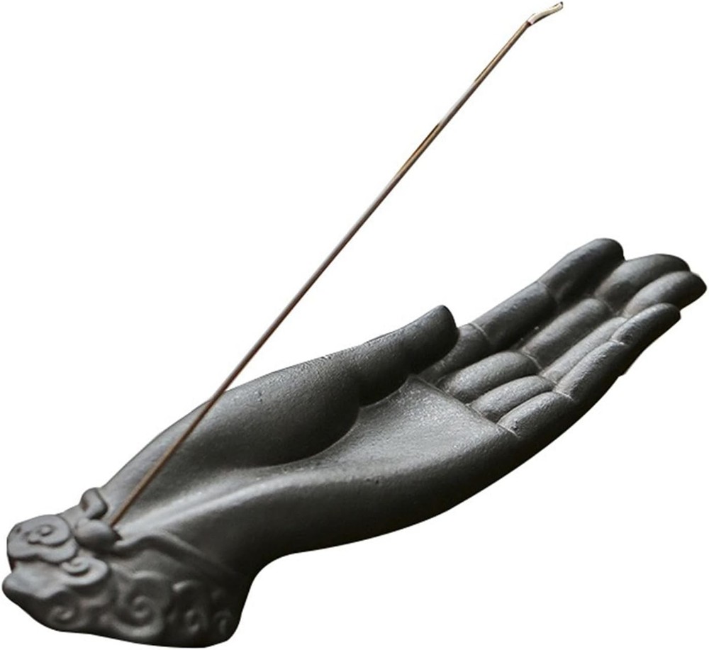Ceramic Incense Holder for Sticks - Burner Zen Decor Brown
