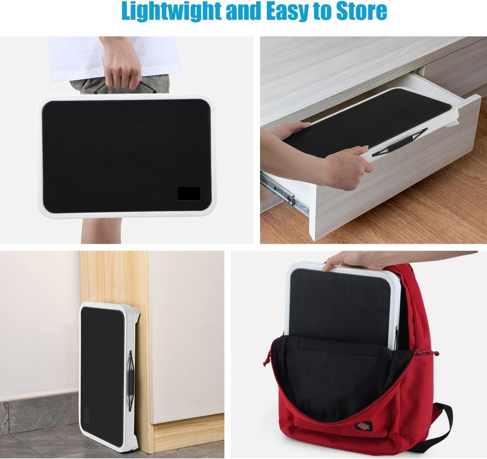 Folding Step Stool with Adjustable Height & Non-Slip Platform - 330 lbs Capacity