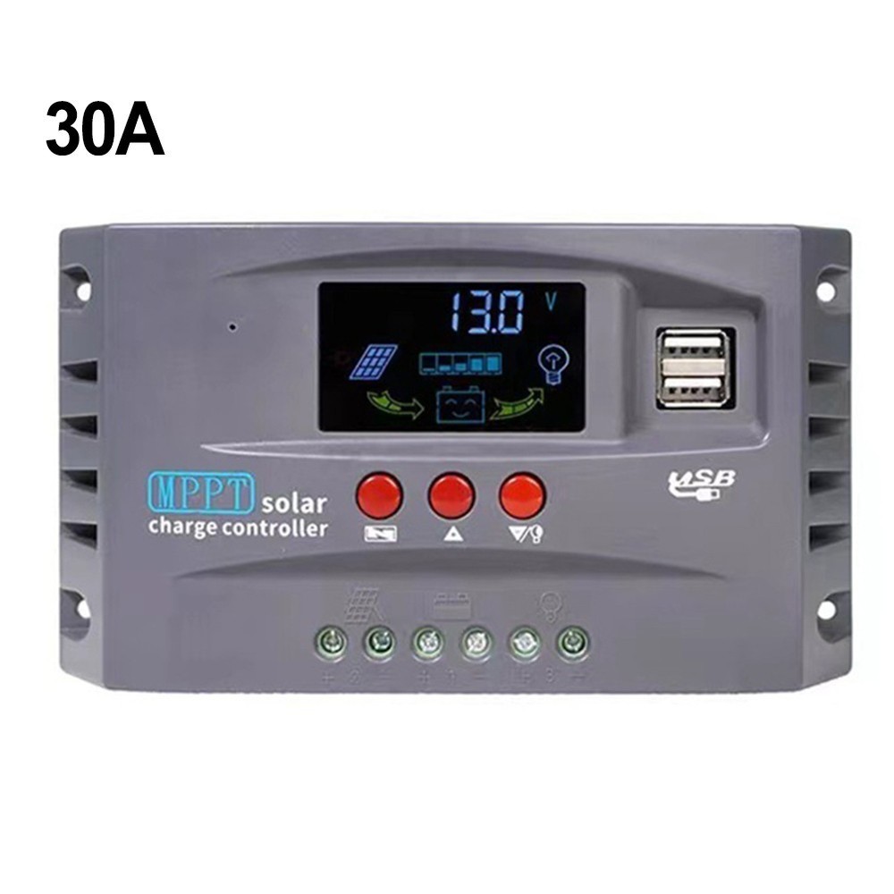 High Efficiency 30A MPPT Controller 12V 24V with User Friendly Display