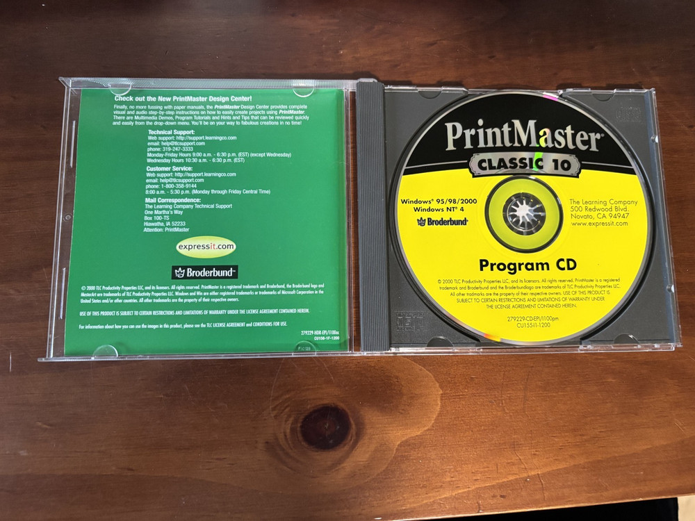 broderbound printmaster classic 10 The Learning Company