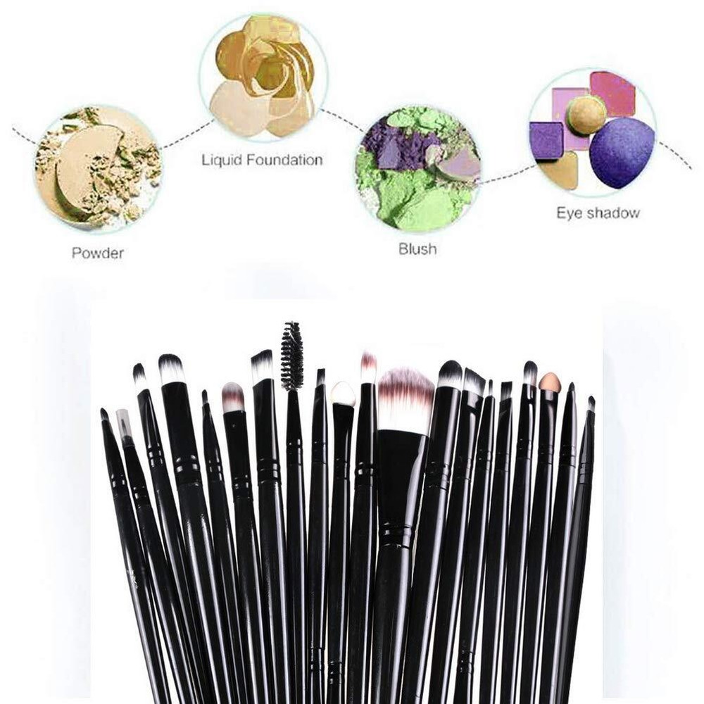 20 Pcs Professional Makeup Brushes for Foundation Blush Concealer Eyeshadow