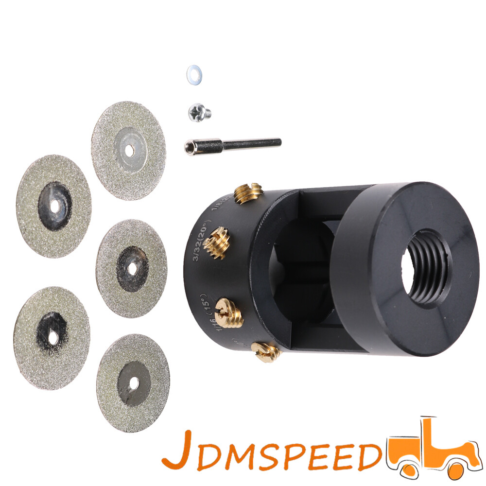 Tungsten Grinder Sharpener Multi-Angle Offsets Head Tool Set For TIG Welding