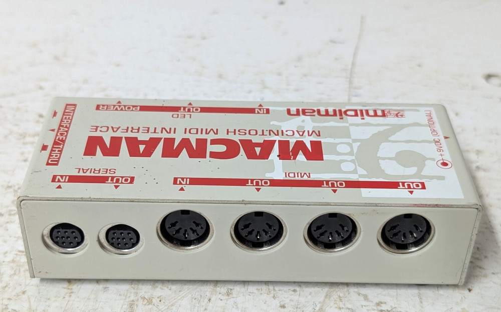 Midiman Macman Macintosh Midi Interface