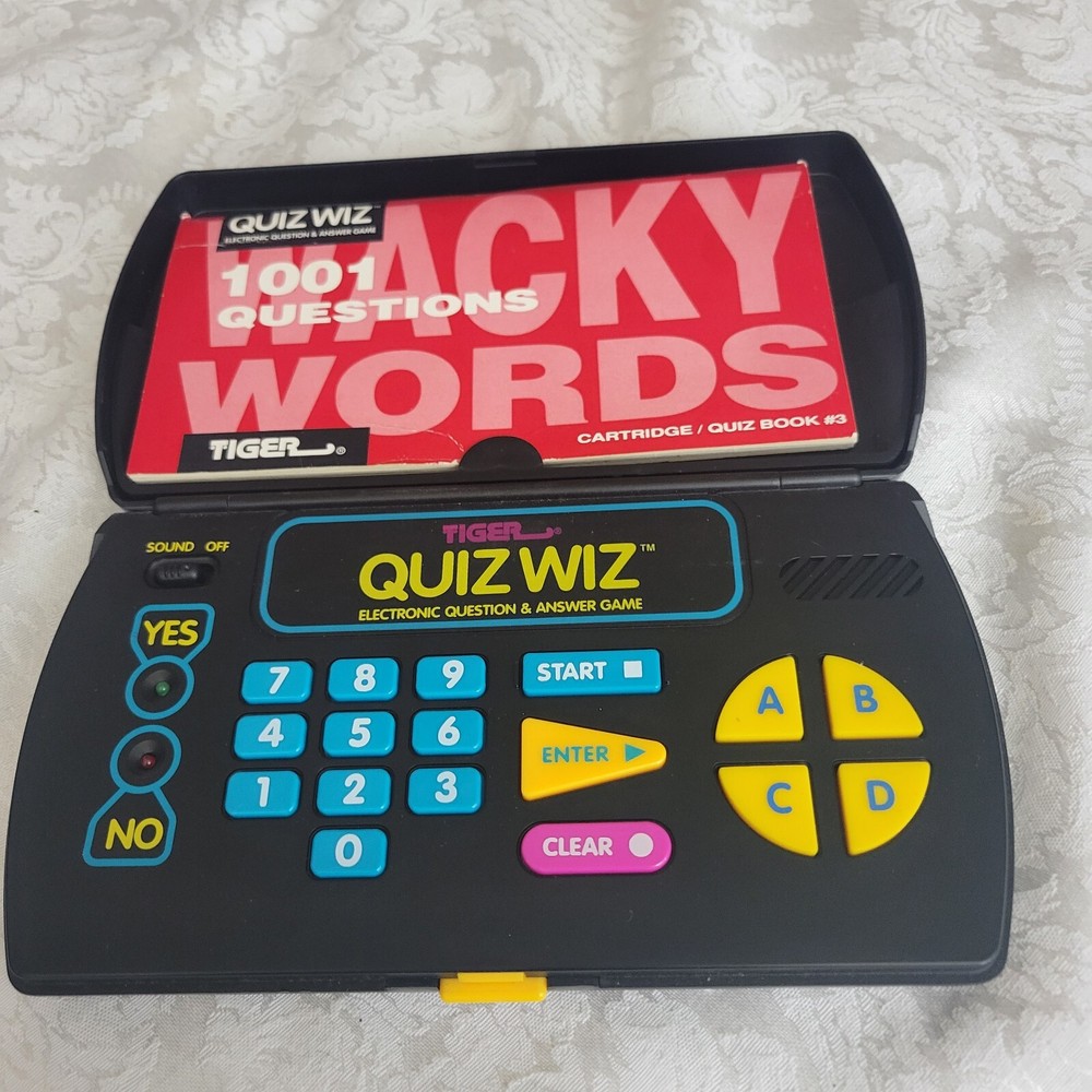 Tiger Quiz Wiz Electronic Q&A Game Tested, Working