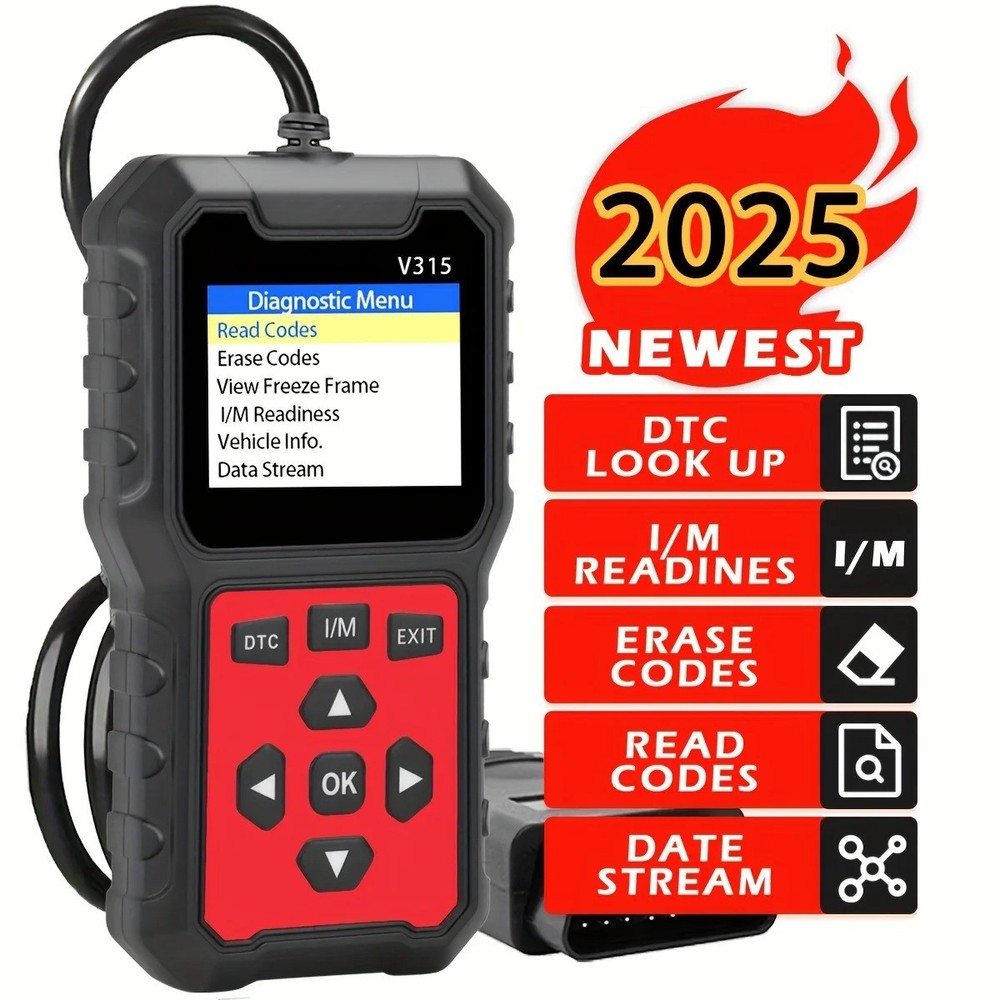 USB Powered 2026 Car OBD2 Scanner - Advanced Engine Diagnostic Tool, with Code R