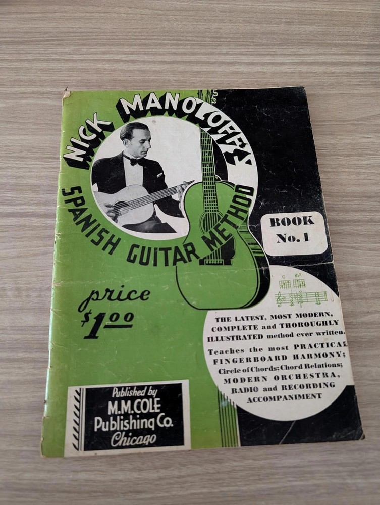 Nick Manoloff Spanish Guitar Method Book No. 1