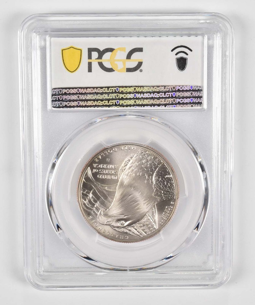 2008-S MS70 Bald Eagle Commemorative Half Dollar PCGS Blue Label