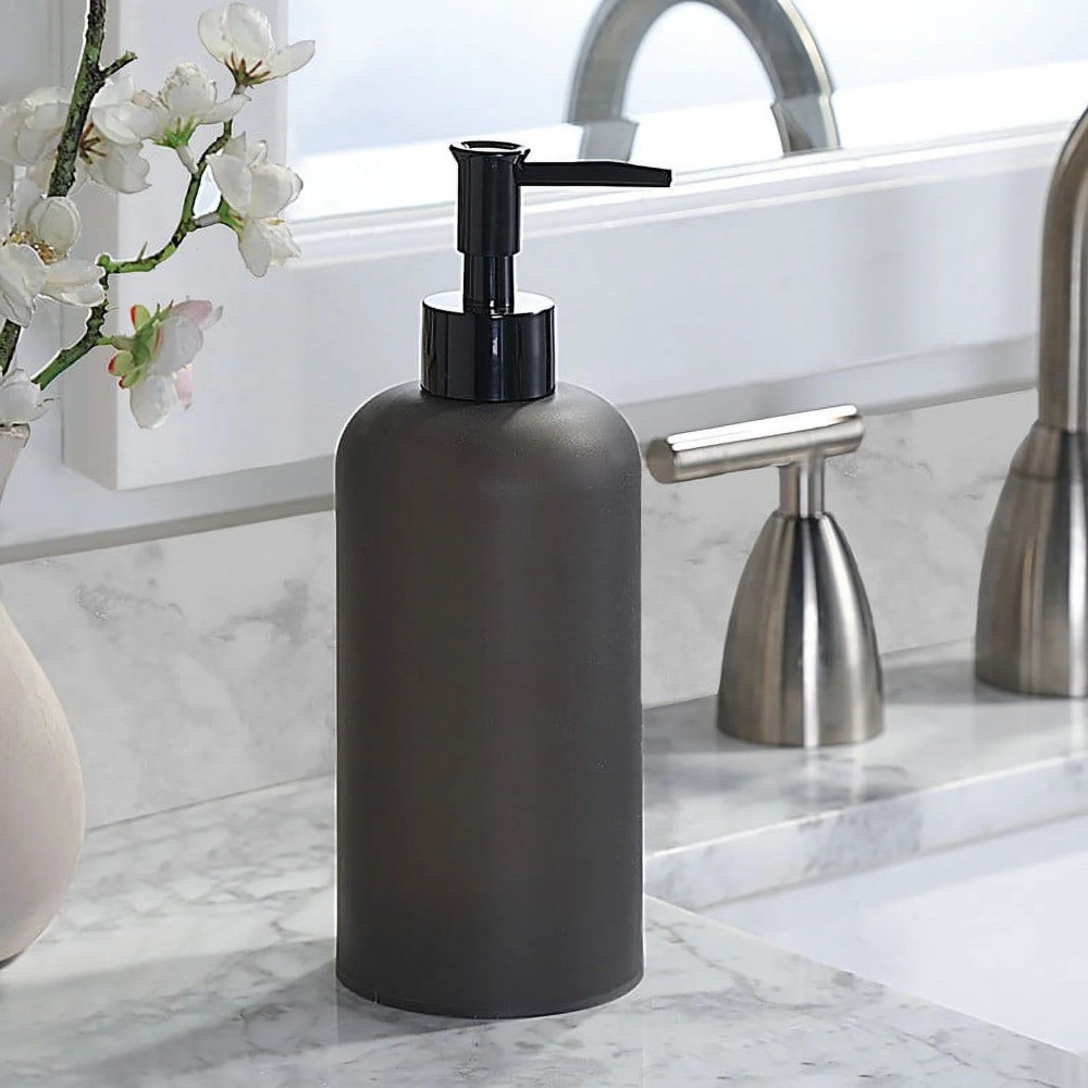 Frosted Black Soap Pump, Plastic