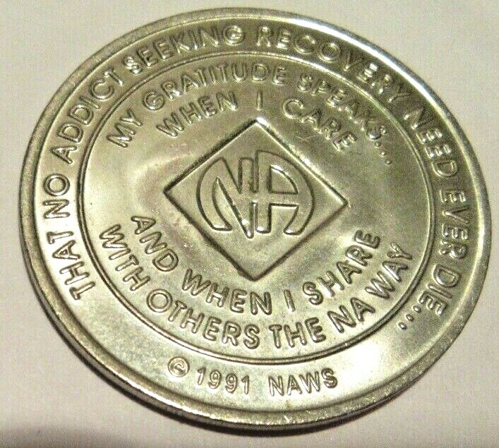 Narcotics Anonymous Medallion 30 Year Bronze NA Chip Token Clean