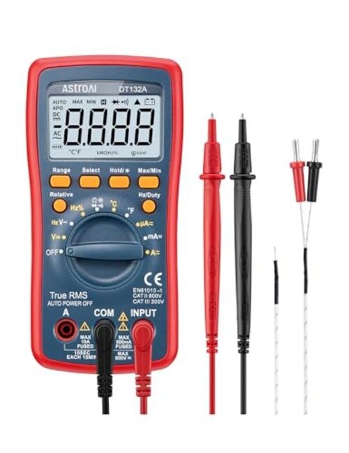 Digital Multimeter, TRMS 4000 Counts Volt Meter (Manual and Auto Ranging);