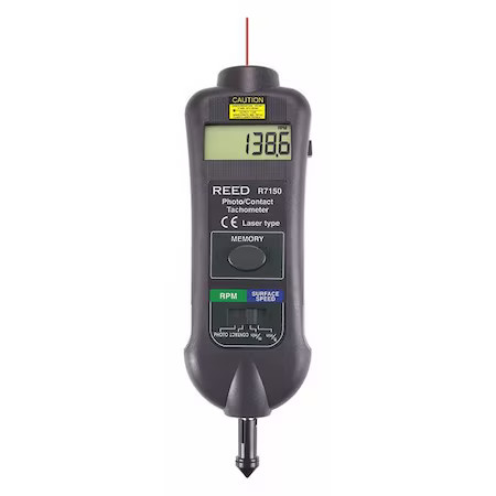 Reed Instruments R7150 Contact/Laser Tachometer