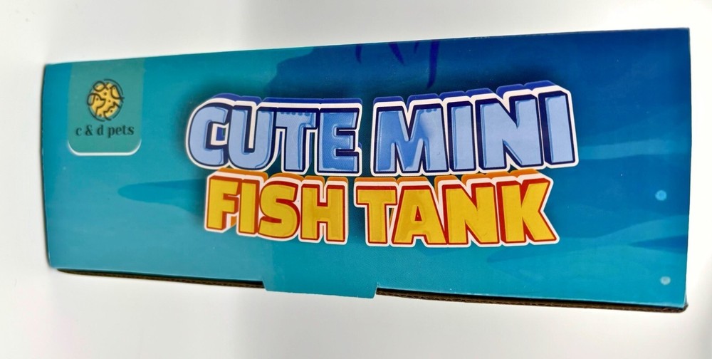 Cute Mini Fish Tank - Small Desktop Aquarium - Fun & Easy Setup