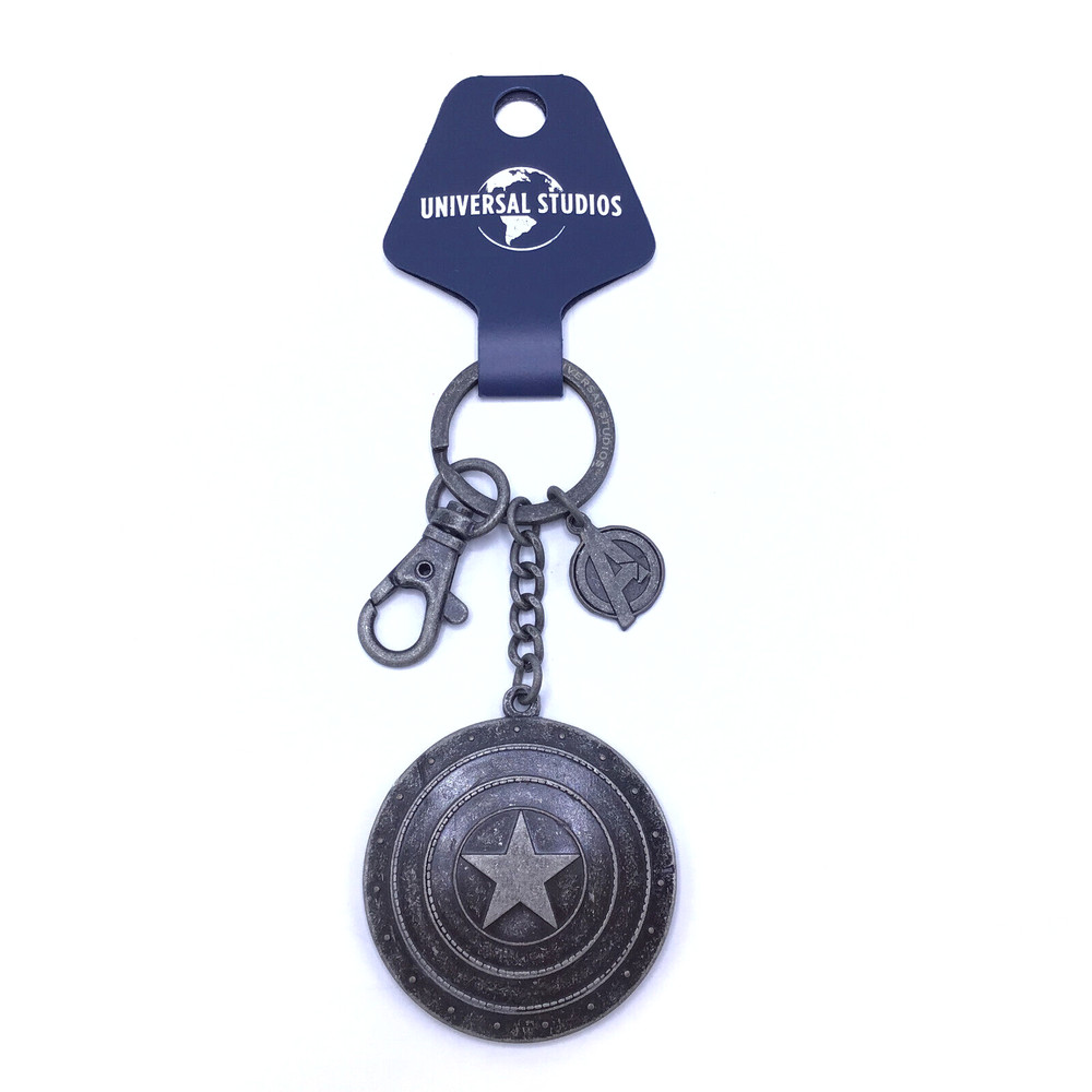 Universal Studios Marvel Comics Captain America Shield Metal Key Chain New