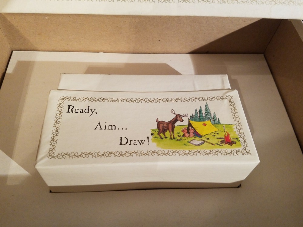 COMPLETE Ready, Aim...Draw! Family Board Game About Outdoors 1988 Drawing Fun