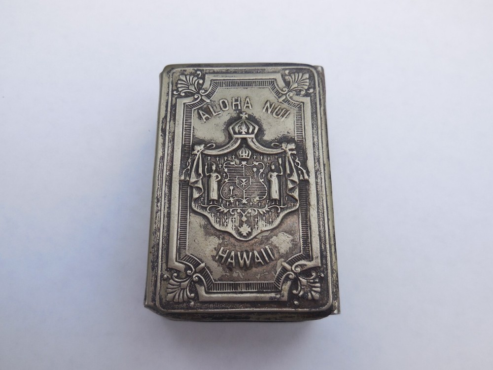 Hawaiian sterling silver match box holder - Hawaii