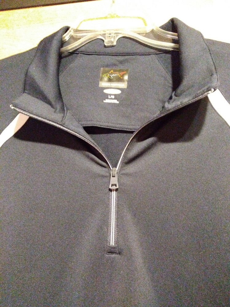 Greg Norman Pullover Golf Jacket Mens Large Blue Grand Traverse Resort Play Dry