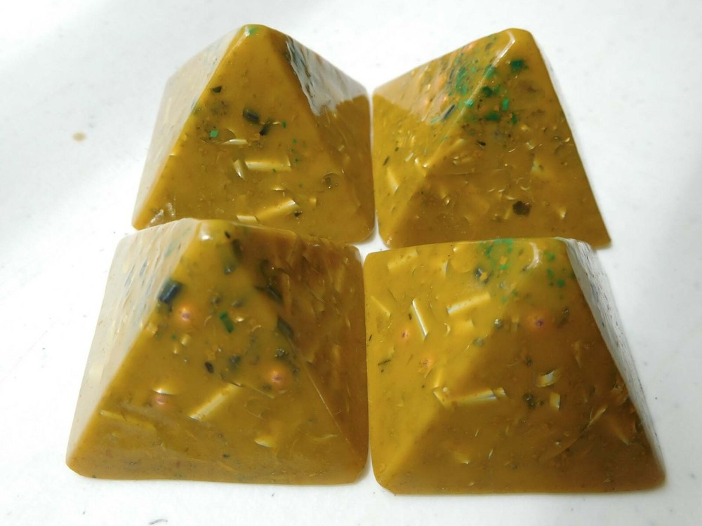 Yellow Sun Small Pyramids Positive Orgone