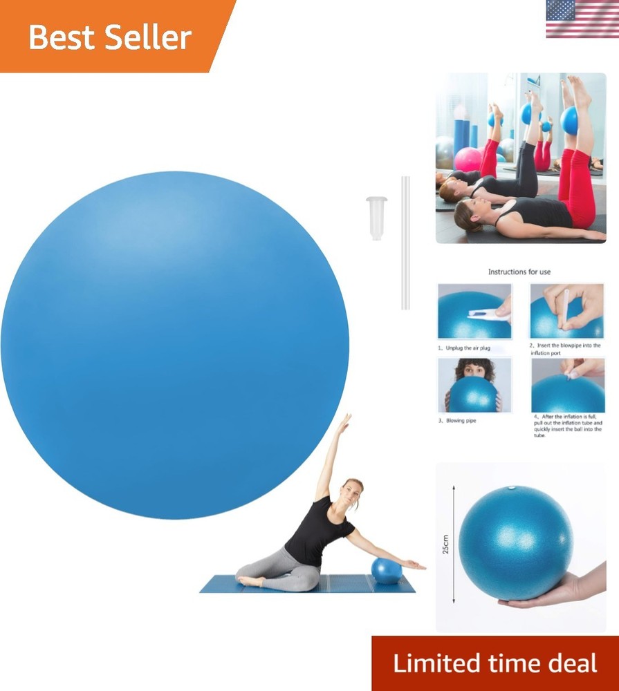 Versatile 9-Inch Pilates Ball for Core Training & Balance – Durable PVC Design