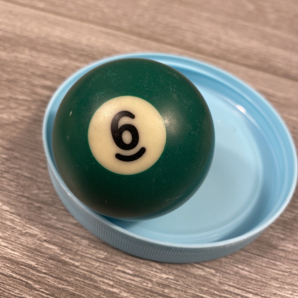 Sportcraft Replacement Billiard Pool Ball Number 6 Solid Green