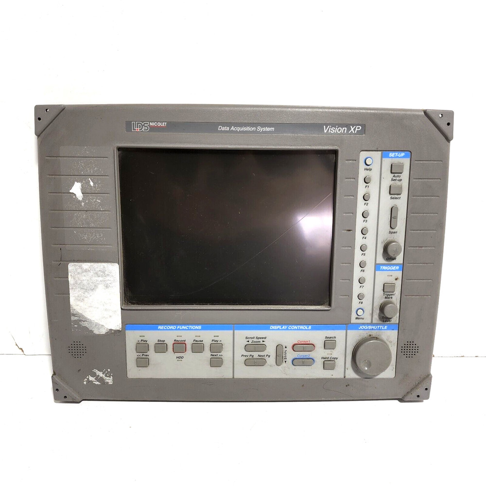 LDS Nicolet Vision XP Data Acquisition System FRONT PANEL ONLY SOLD AS IS UNTEST