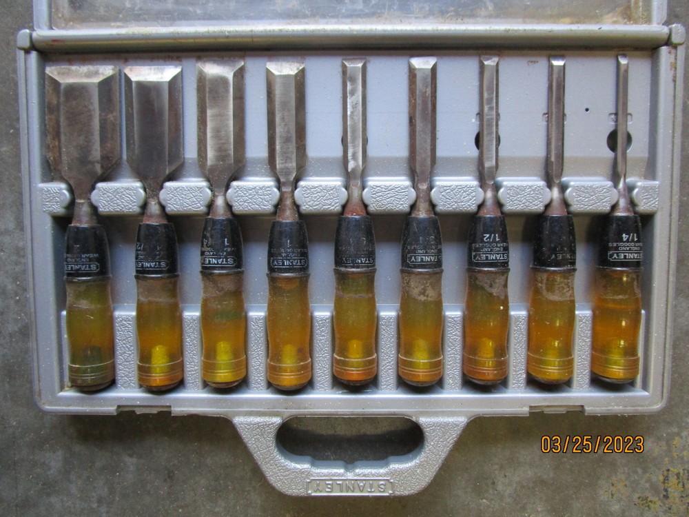 Stanley 9 Piece Wood Chisel Set 16-902 1/4"-2"