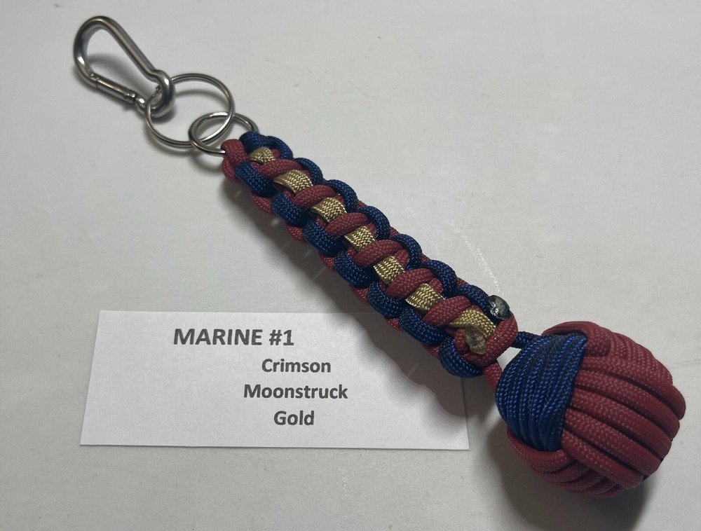 Military Monkey Fist Key Chains - Navy 2