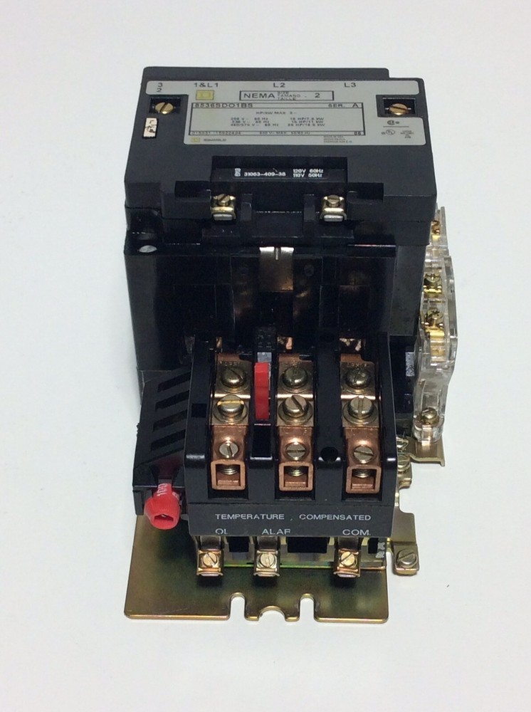 Square D 8536SDO1BS Ser. A, Size 2 Starter 3P 600V