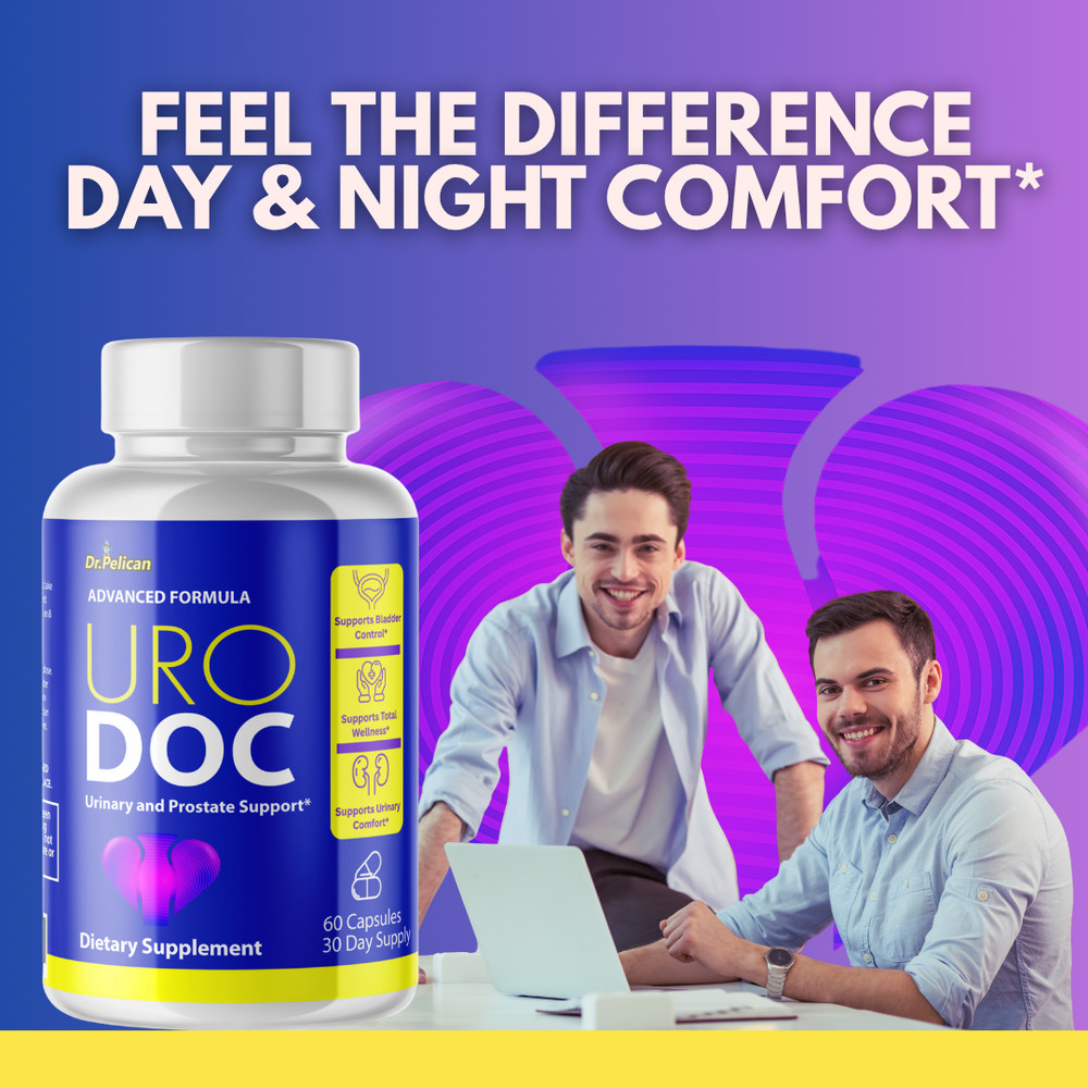 URO DOC- Prostate & Urinary Support- 3 Bottles- 180 Capsules