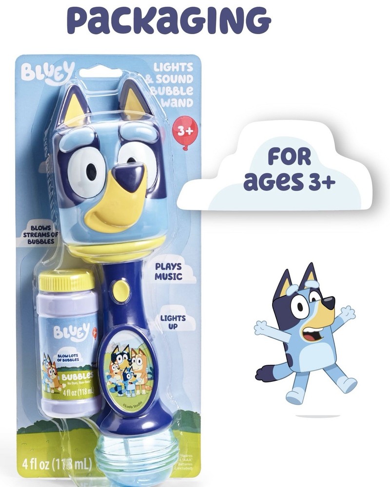 Bluey Light Sound Bubble Wand