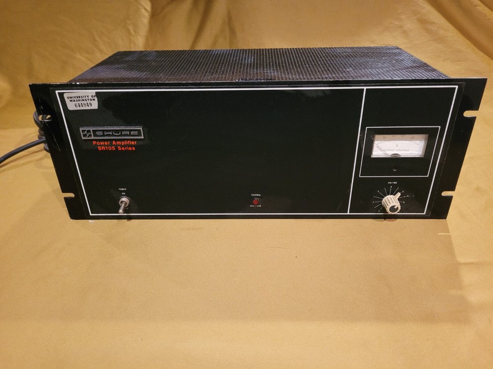 Shure SR105 Series Solid State Mono Power Amplifier Tested Nice Vintage