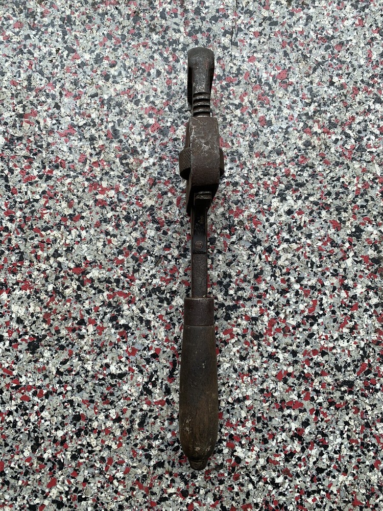Vintage Monkey Pipe Wrench Antique Tool